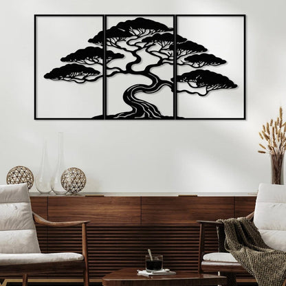 3 Pieces Bonsai Tree Wall Art