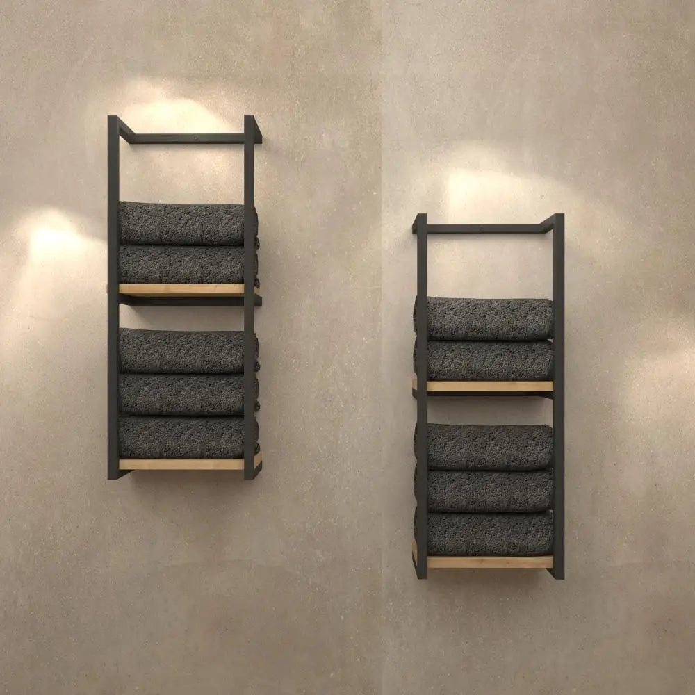 2-Tier Bathroom Shelf, Towel Storage for Bathroom